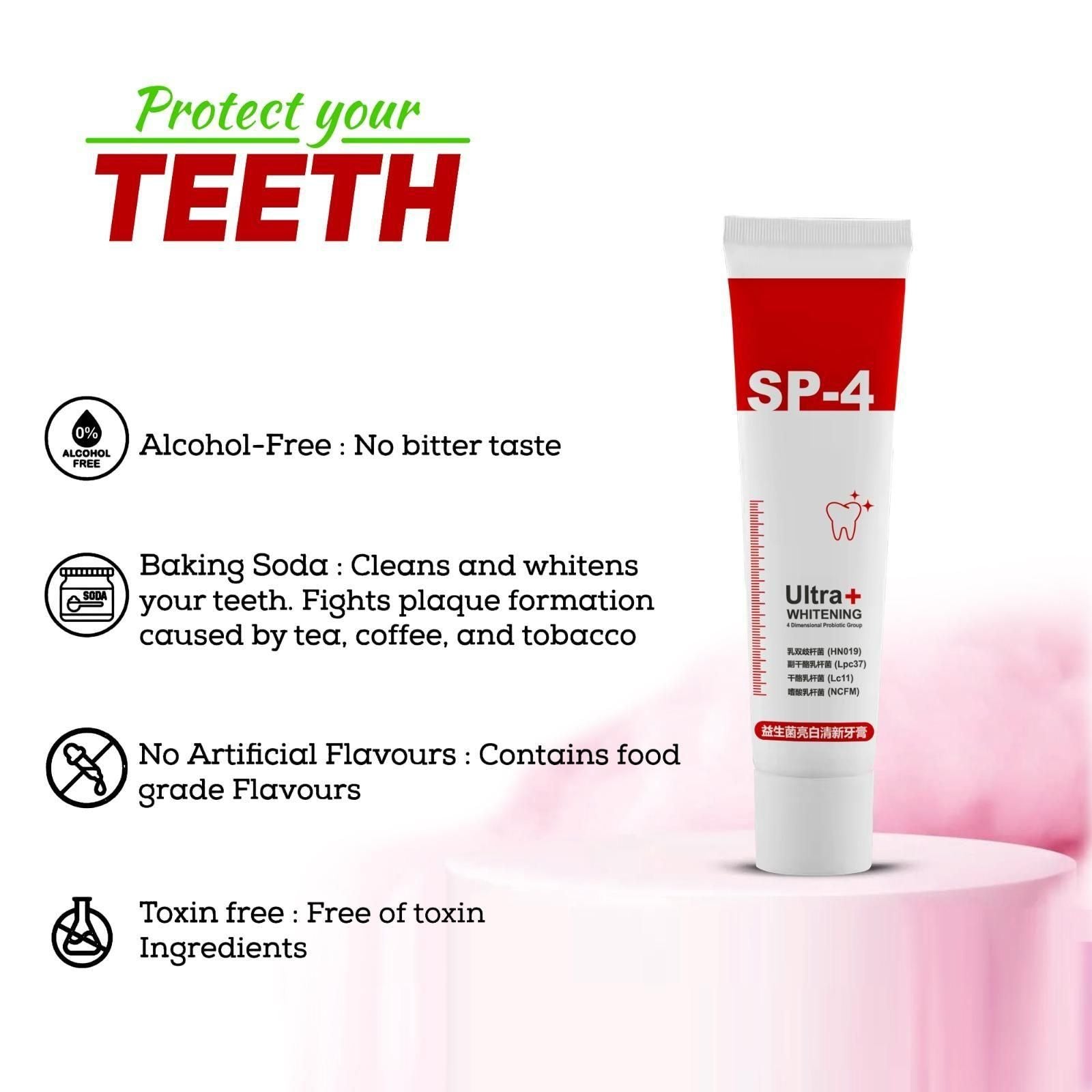 Probiotic Whitening Toothpaste (BUY 1 GET 1 FREE)